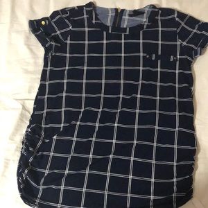 Blue Square shirt maternity
